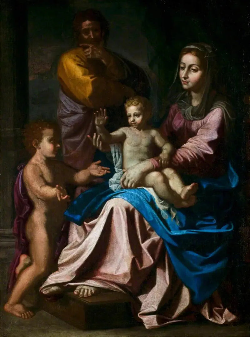 Kutsal Aile ve Kutsal Çocuk Jean - Nicolas Poussin