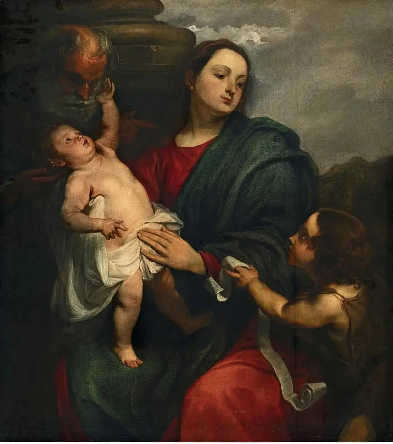 Aziz Aile ve Çocuklu Aziz Yuhanna Baptista - Antoine van Dyck