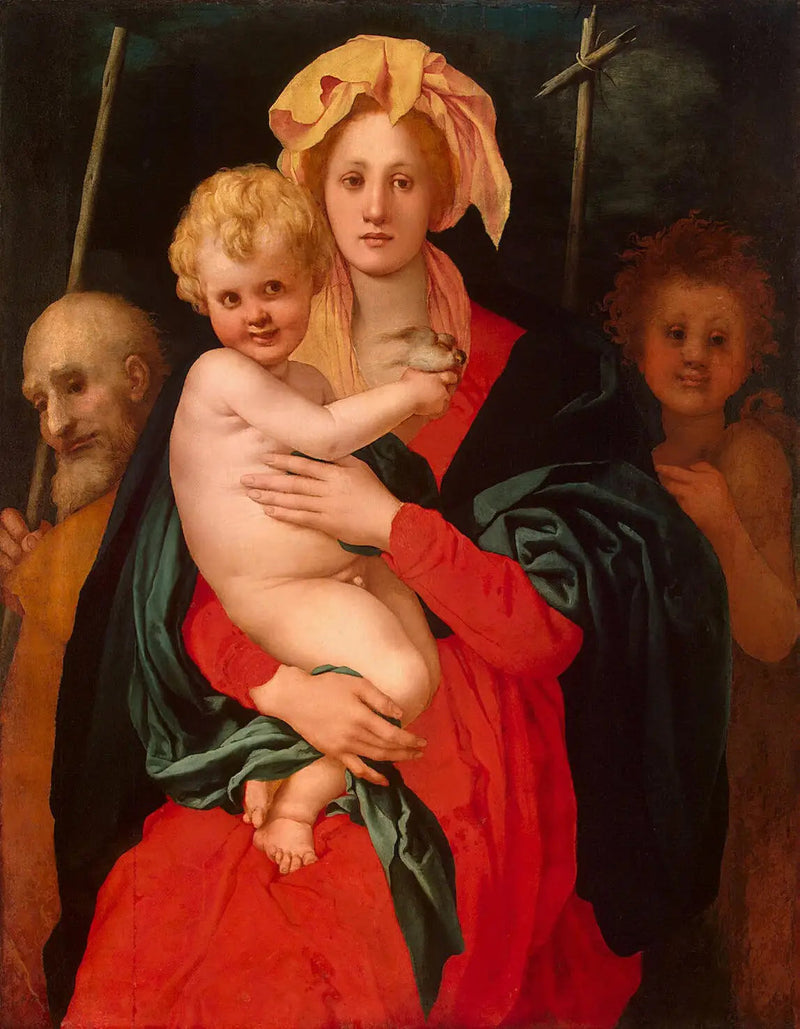 Pontormo ile Kutsal Aile ve Aziz Yuhanna Vaftizci