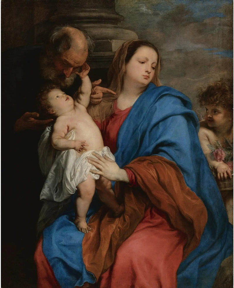 Aziz Aile ve Bir Melek - Antoine van Dyck