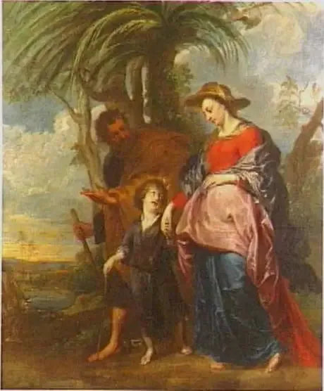 Meryem Ana, Çocuk İsa ve Aziz Yosef, Mısır'dan Dönüş - Antoine van Dyck