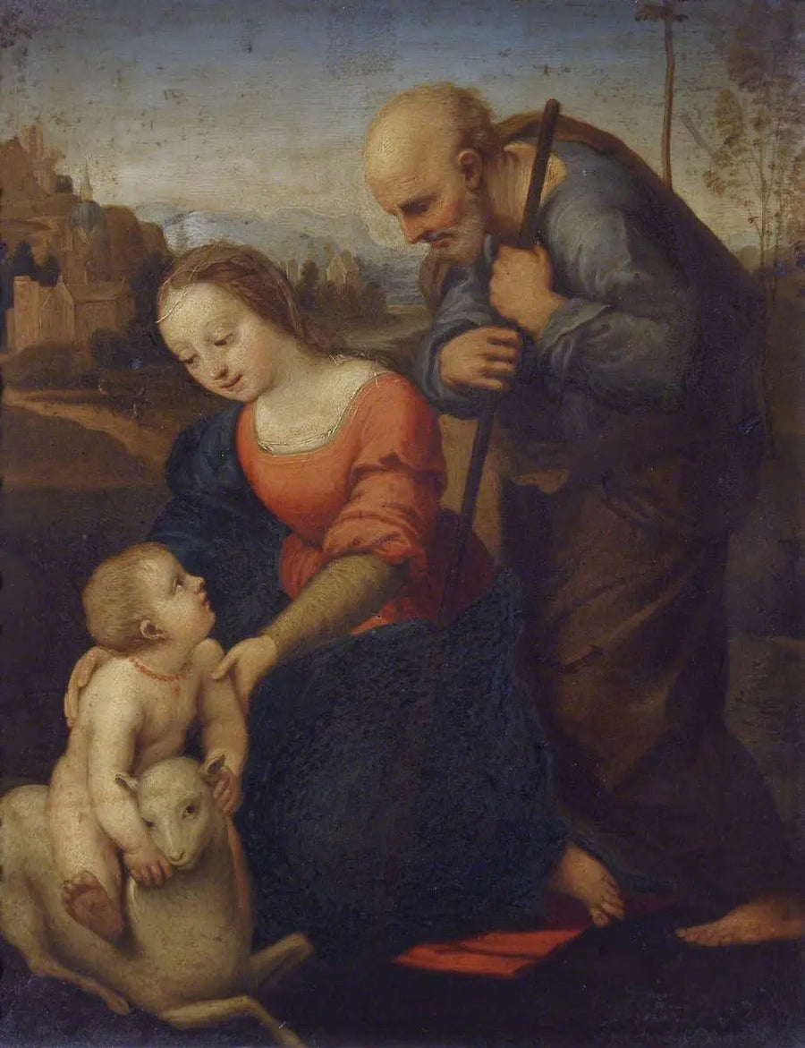 La Sainte Famille - Raphaël Sanzio image 1 copie de tableau peinte à la main