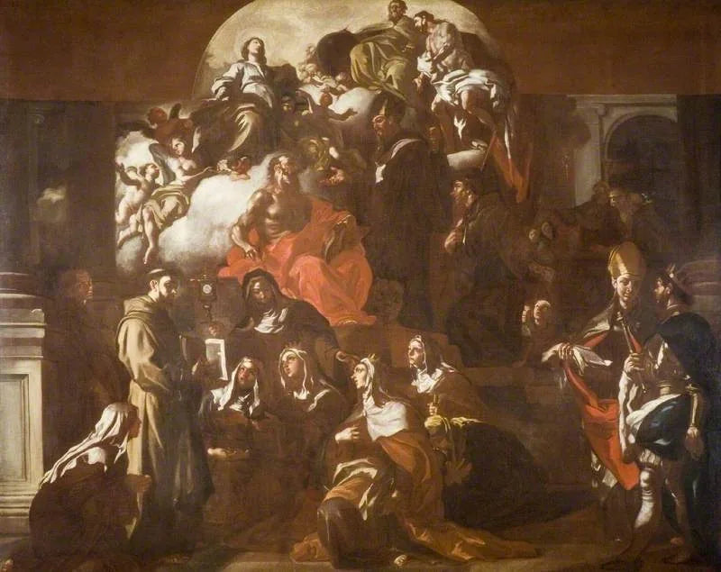 Üçleme, Meryem Ana ve Azizlerle - Francesco Solimena