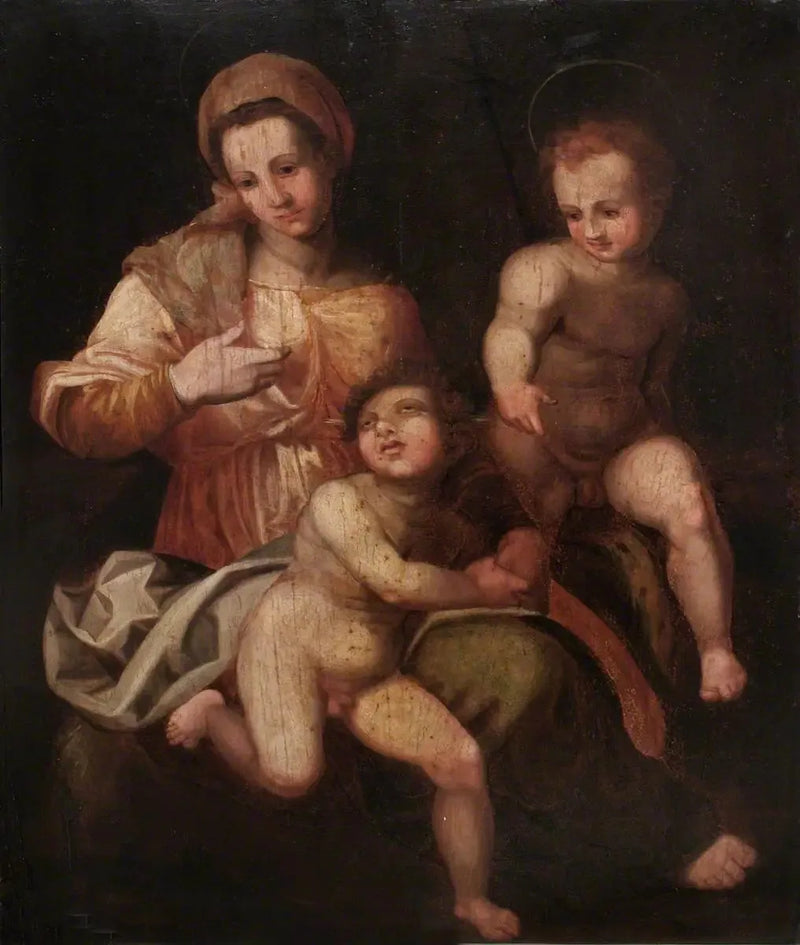 Bakire Meryem ve Çocuk İsa ile Vaftizci Yahya - Andrea del Sarto