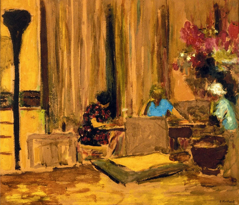 Clayes Şatosu Bilardo Salonu - Édouard Vuillard