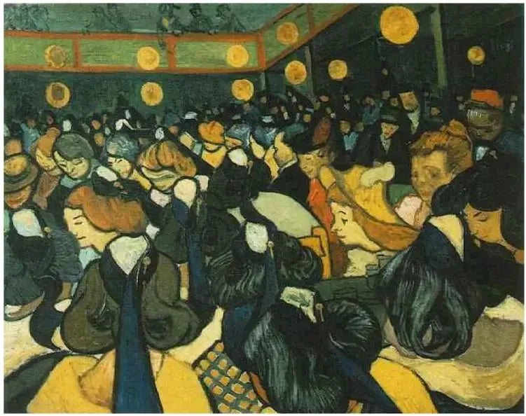 Arles'teki Dans Salonu - Vincent van Gogh