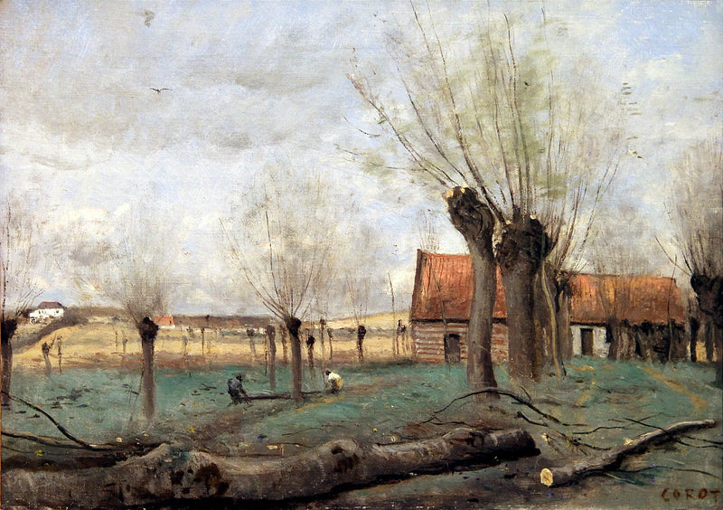 Arras yakınlarındaki Sainte-Catherine saulaiesi - Jean-Baptiste Camille Corot