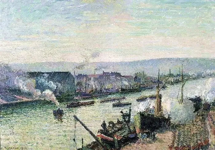 Rouen'de Seine, Saint-Sever - Camille Pissarro