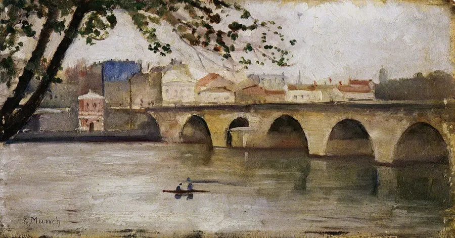 Saint-Cloud'da Seine - Edvard Munch