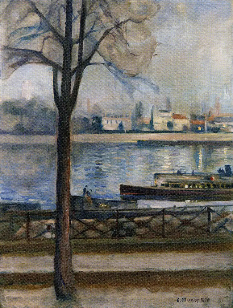 Saint-Cloud'da Seine - Edvard Munch