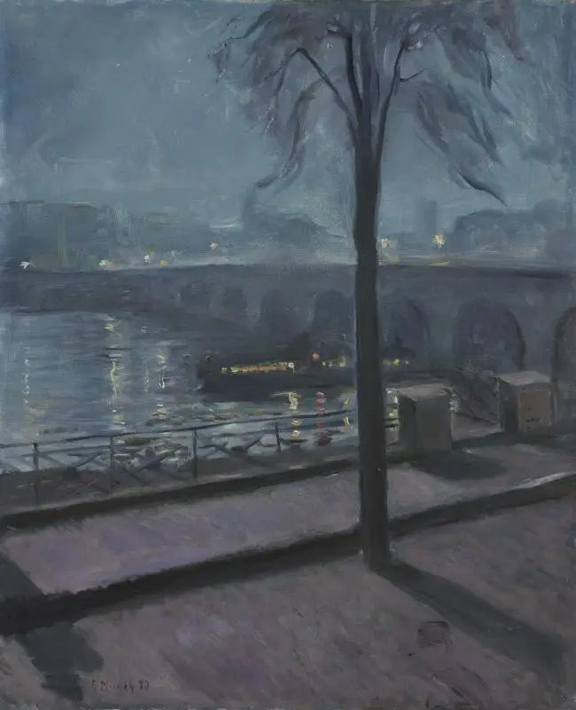 Saint-Cloud'da Seine - Edvard Munch