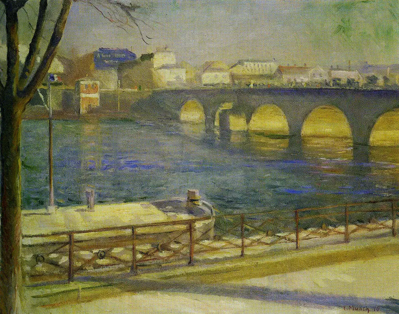 Saint-Cloud'da Seine - Edvard Munch