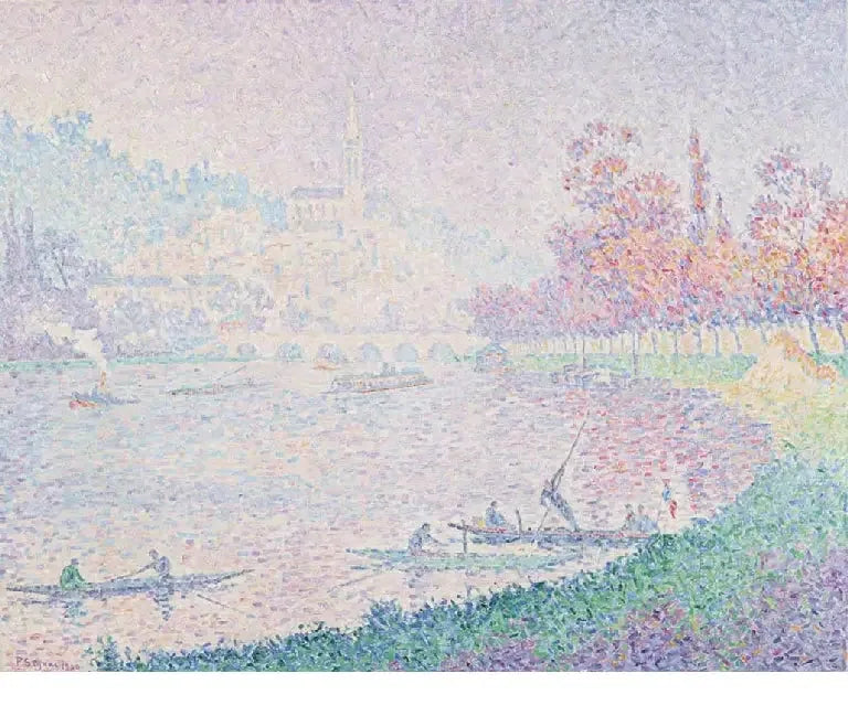 Saint-Cloud'da Seine - Paul Signac