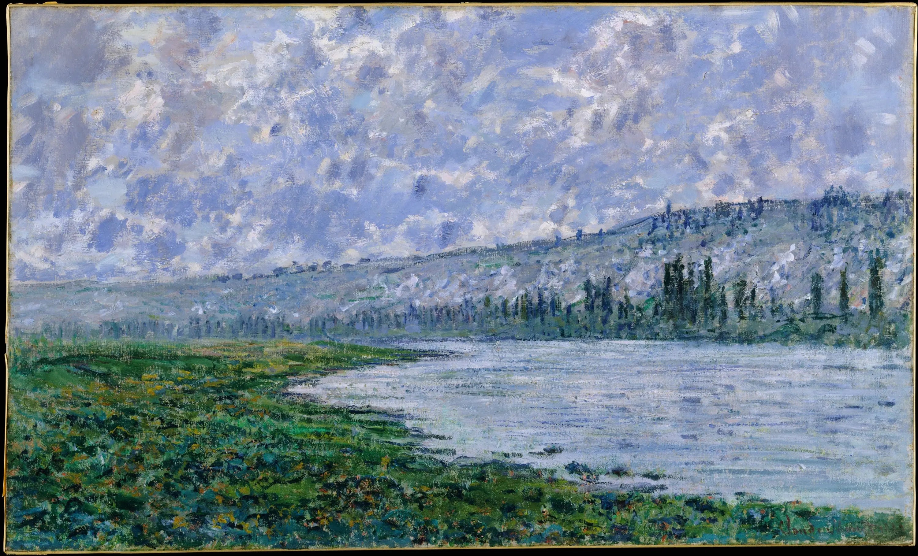 Reproduction du tableau « La Seine à Vétheuil - Claude Monet » par Alpha Reproduction en peinture à l’huile