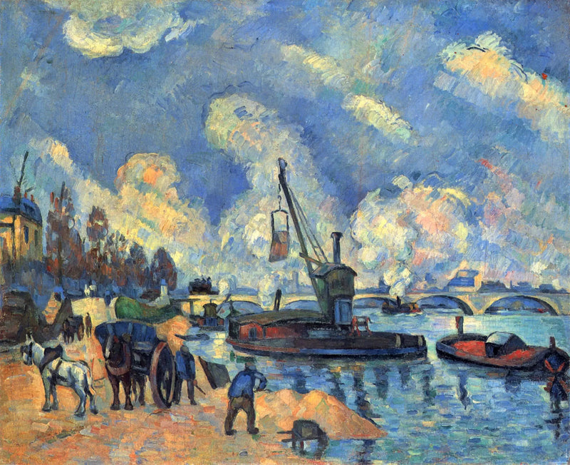 Austerlitz İskelesi'nde Seine - Paul Cézanne