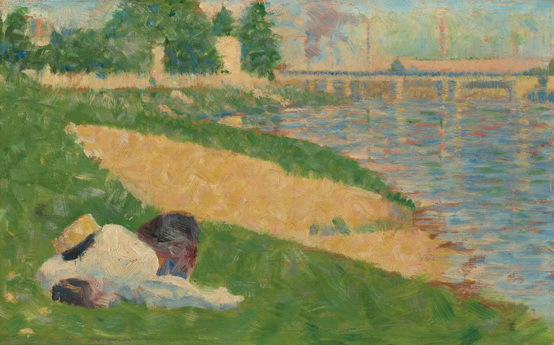 Seine Nehri'nde Kıyıda Giysiler - Georges Seurat