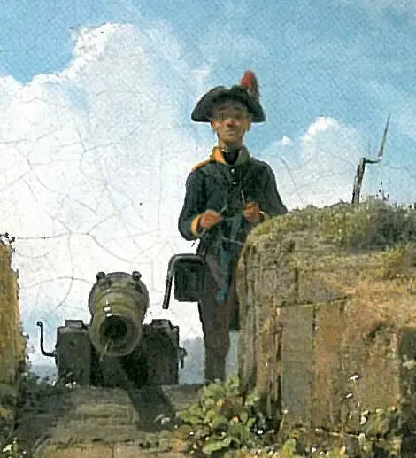 Gözcü, örgü örerken - Carl Spitzweg