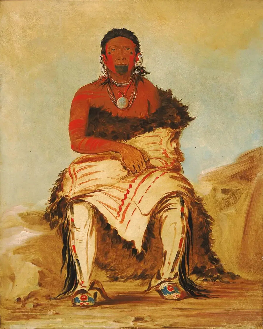 Lá-shah-le-stáw-hix, adam lideri, bir Pawnee Cumhuriyetçisi - George Catlin