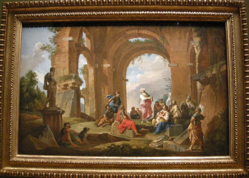 Kümeli Sibyl'in Kehanetteleri Verdiği - Giovanni Paolo Panini