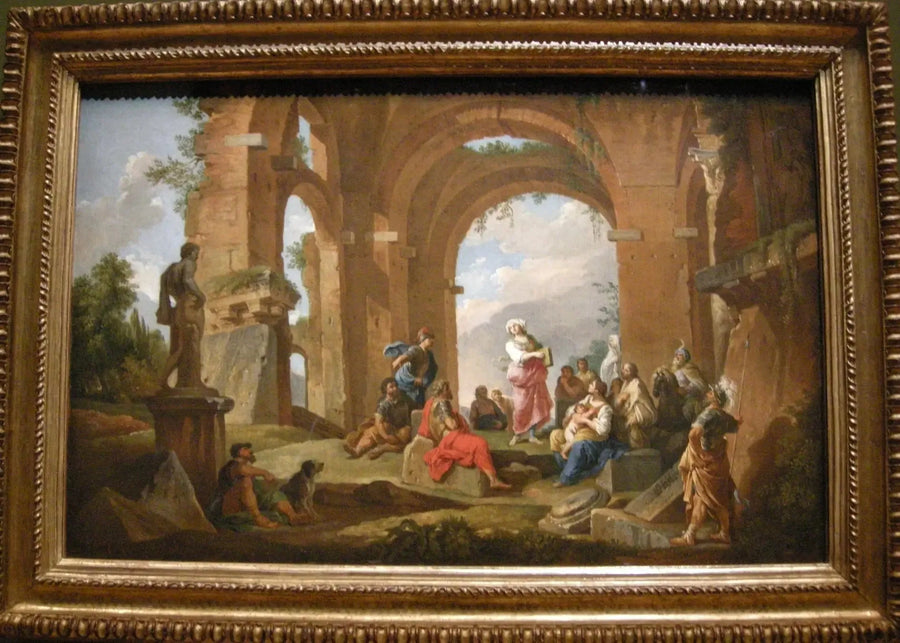 Kümeli Sibyl'in Kehanetteleri Verdiği - Giovanni Paolo Panini