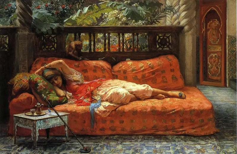 La Sieste (Rüya Öğleden Sonra) - Frederick Arthur Bridgman