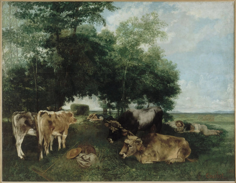 Saman Hasadı Sezonunda Şekerleme - Gustave Courbet