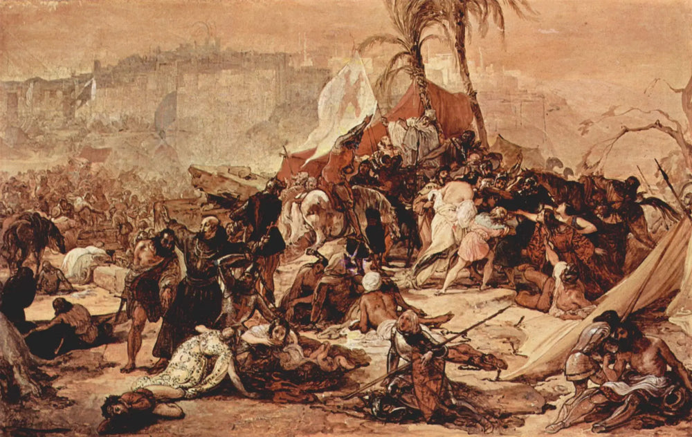 La soif des croisés à Jérusalem - Francesco Hayez - Alpha Reproduction