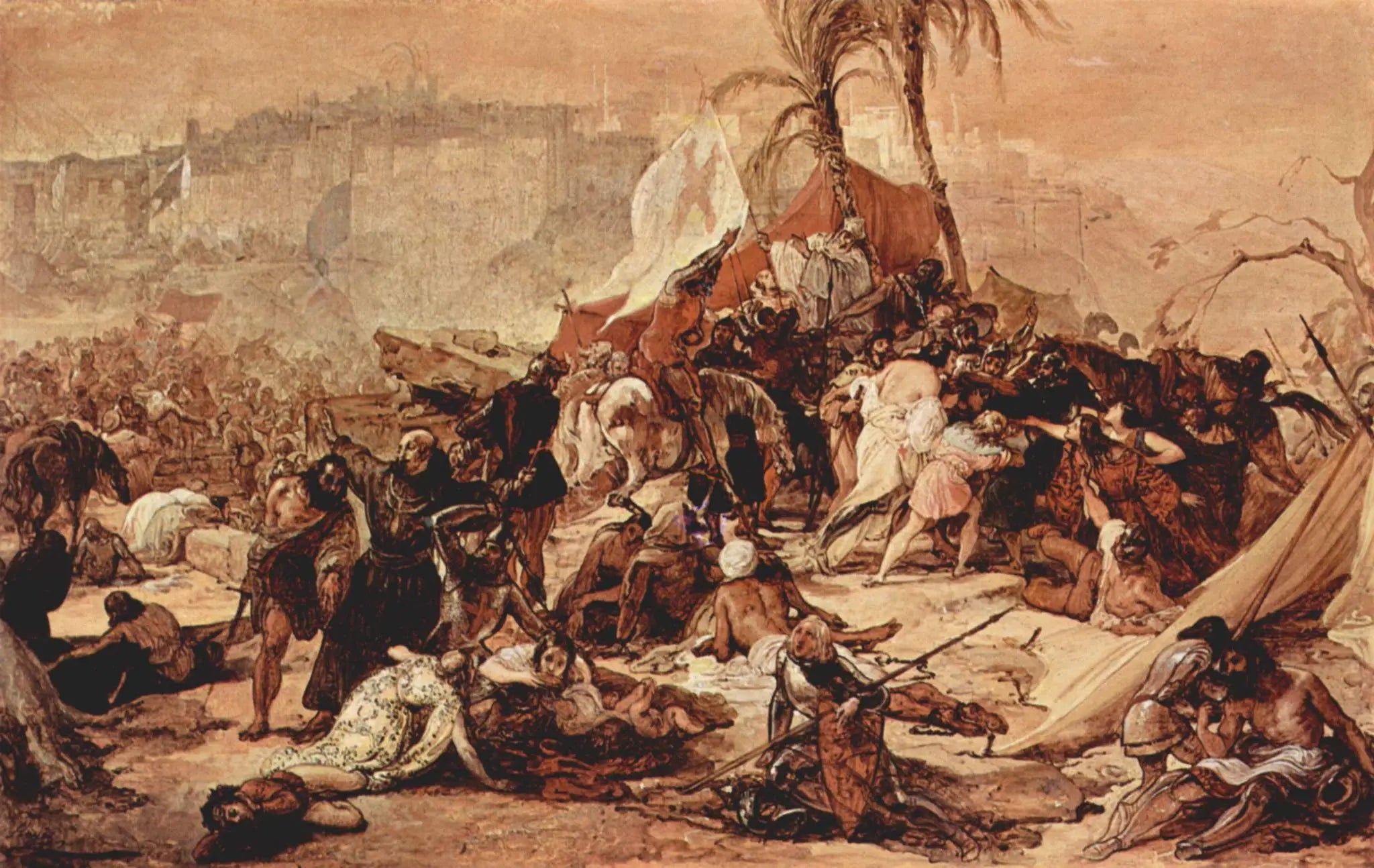 La soif des croisés à Jérusalem - Francesco Hayez - Alpha Reproduction