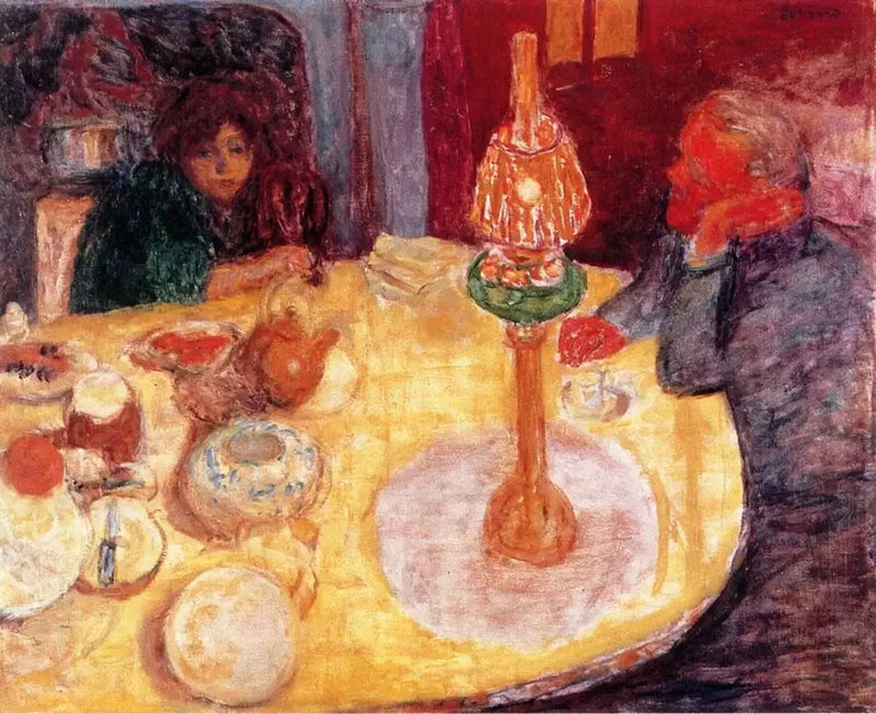 Lambanın Altında Akşam - Pierre Bonnard