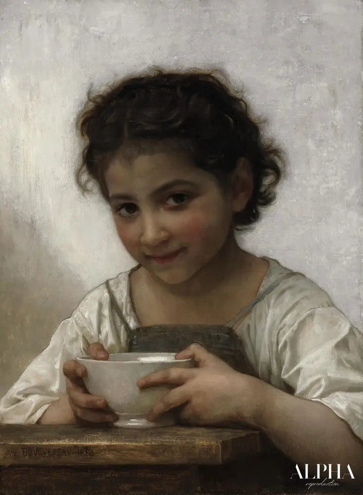 La soupe au lait - William Bouguereau Reproductions de tableaux à la peinture à l’huile