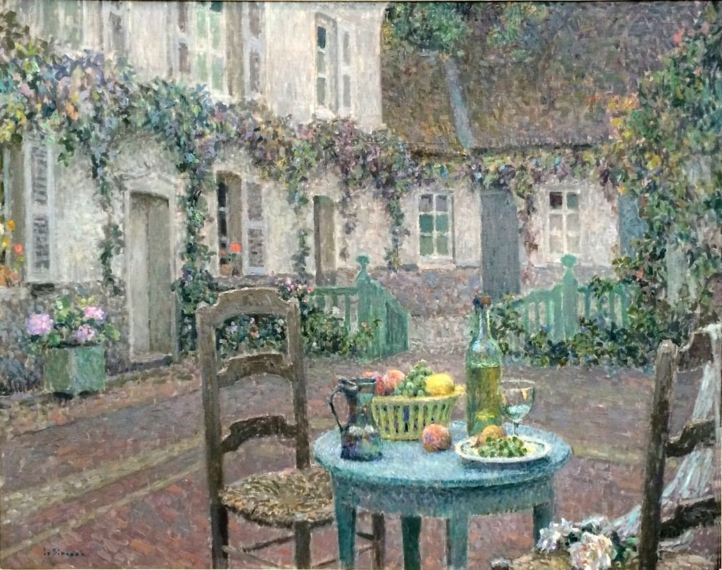 La table bleue - Henri Le Sidaner