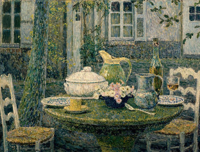 La table du printemps Gerberoy - Henri Le Sidaner - Alpha Reproduction