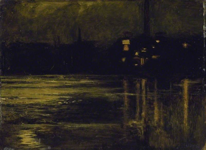 Chelsea'de Tamise, akşam - William Holman Hunt