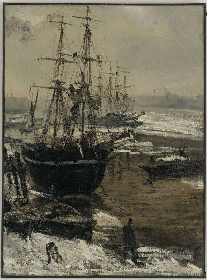 Buz Altındaki Thames - James Abbott McNeill Whistler
