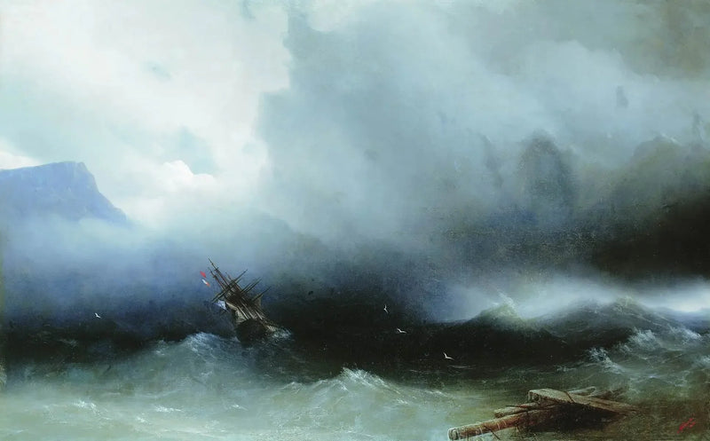 Denizde Fırtına - Ivan Aïvazovski