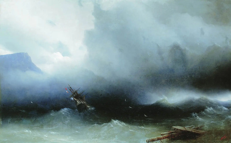Denizde Fırtına - Ivan Aïvazovski