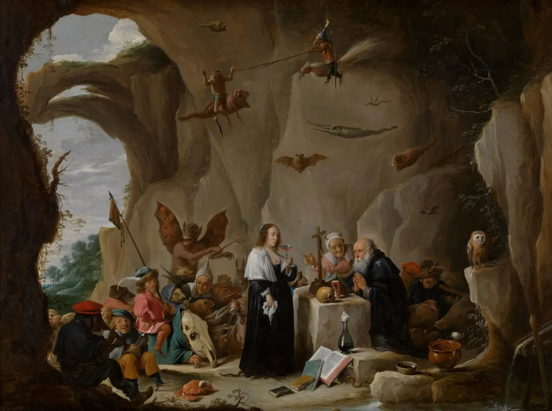 Antoine'nin Günahı, Mısır Başrahibi - David Teniers genç
