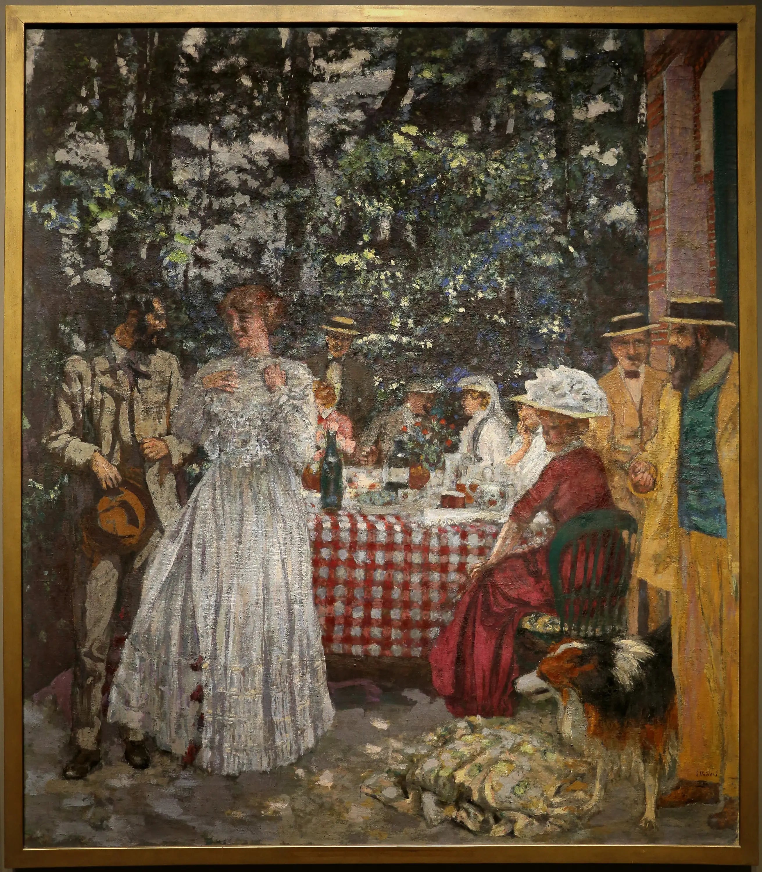 La terrasse à Vasouy - Le déjeuner - Édouard Vuillard - Alpha Reproduction