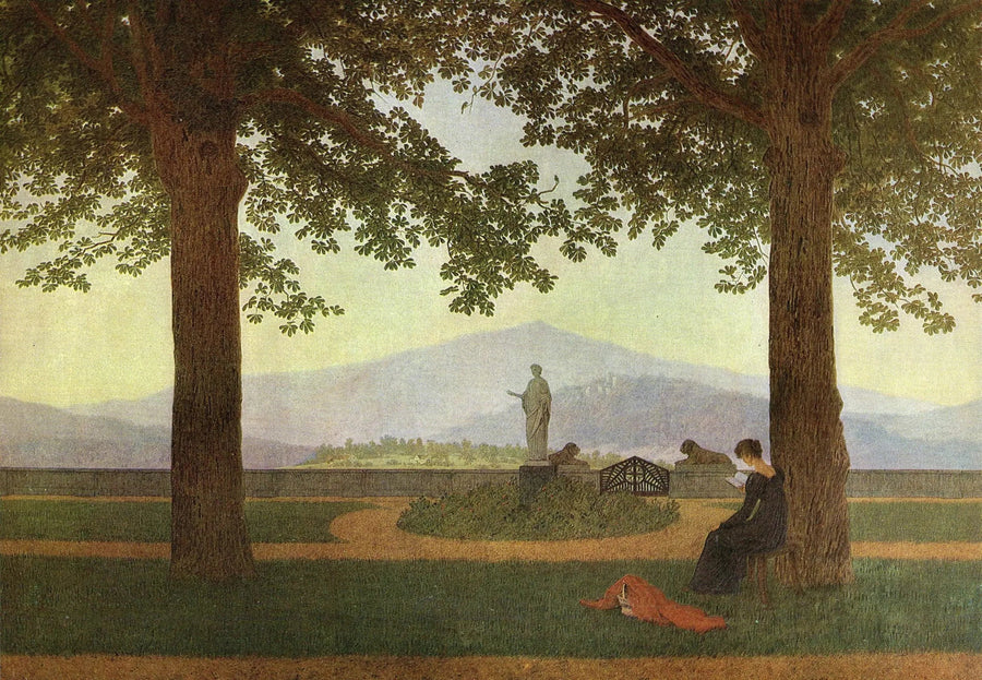 Bahçe Terası - Caspar David Friedrich