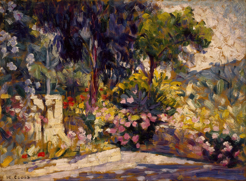 Çiçekli Teras - Henri-Edmond Cross