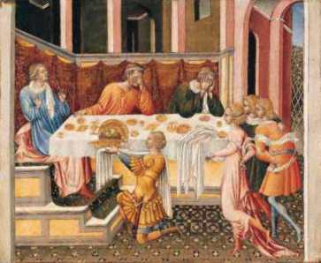 Jean-Baptiste'in başı Herod'a getirildi. - Giovanni di Paolo