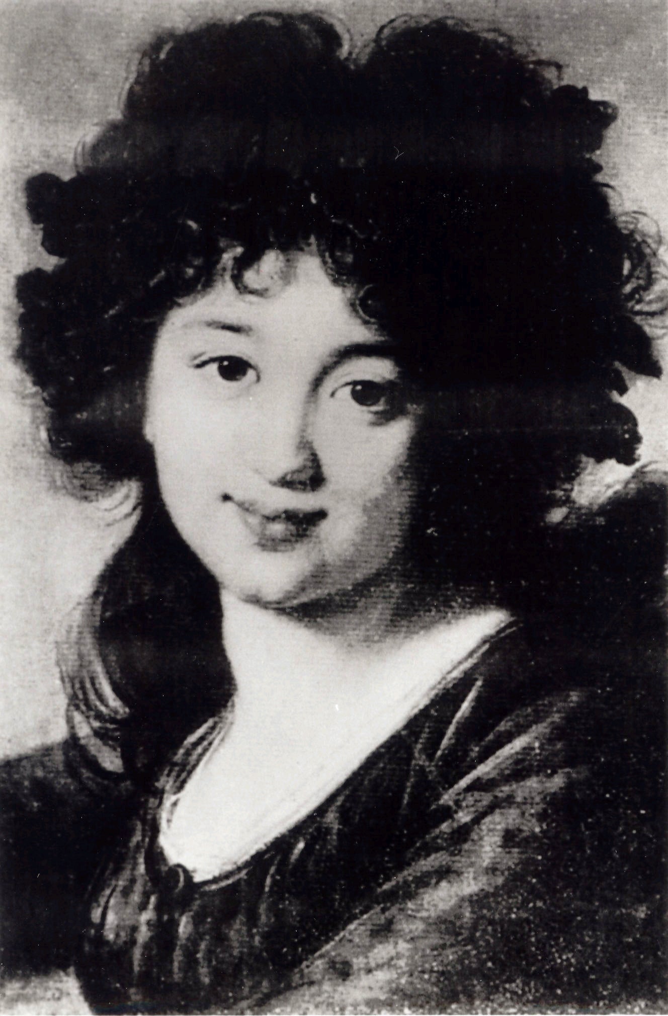 La Tête d'une Ménade - Portrait de Pelagia Franciszkowa Sapieżyna née Potocka. - Élisabeth Vigée Le Brun