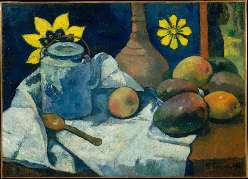 Çaydanlık ve Meyveler - Paul Gauguin