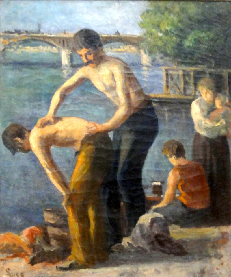 Saint-Pères Köprüsü'nde Tuvalet - Maximilien Luce
