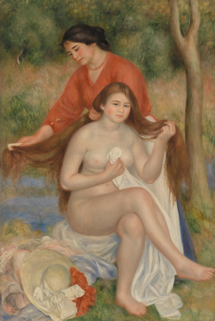 Yüzme Havuzundaki Kadın - Pierre-Auguste Renoir