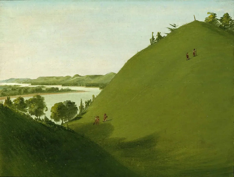 Floyd'un Mezarları, Lewis ve Clark'ın 1804'te Serjant Floyd'u gömdüğü yer - George Catlin