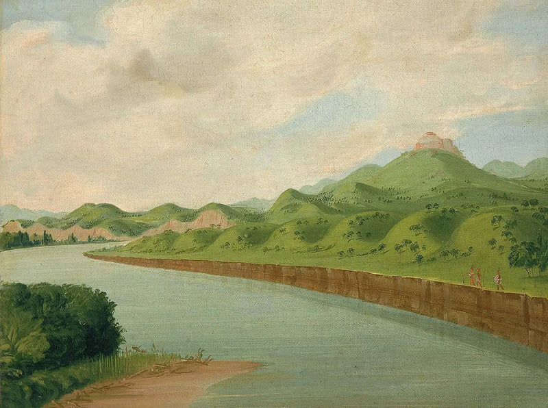 Saint-Louis'in 1.100 mill uzaklığında La Tour - George Catlin