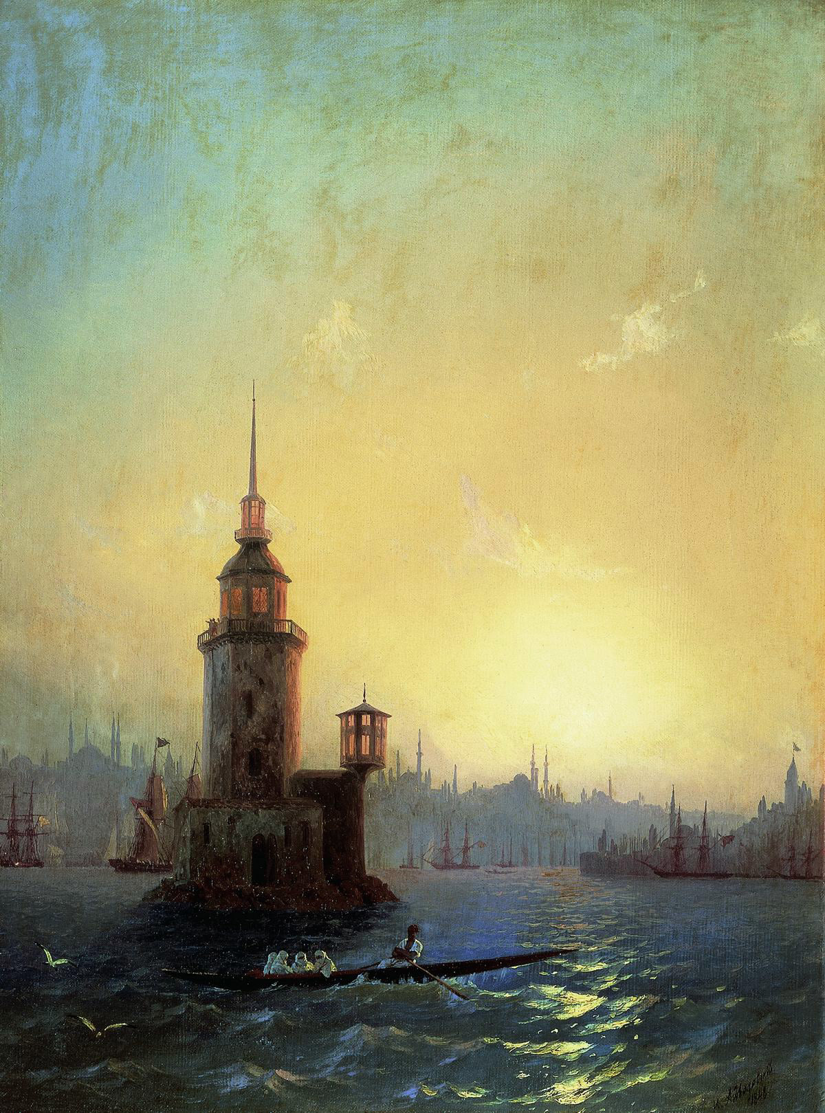 La Tour de Léandre - Ivan Aïvazovski