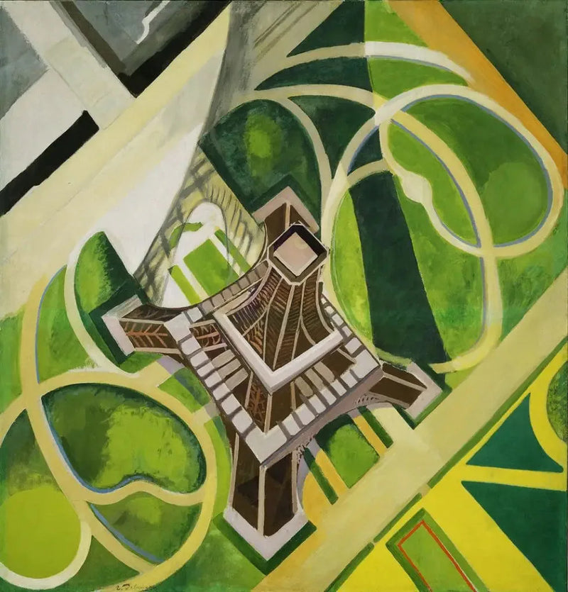 Eyfel Kulesi ve Champ-de-Mars Bahçeleri - Robert Delaunay