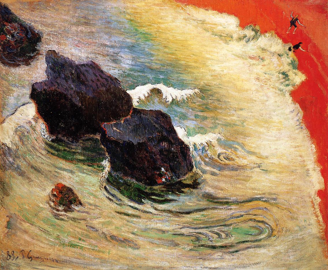 Reproduction du tableau « La Vague - Paul Gauguin » par Alpha Reproduction en peinture à l’huile